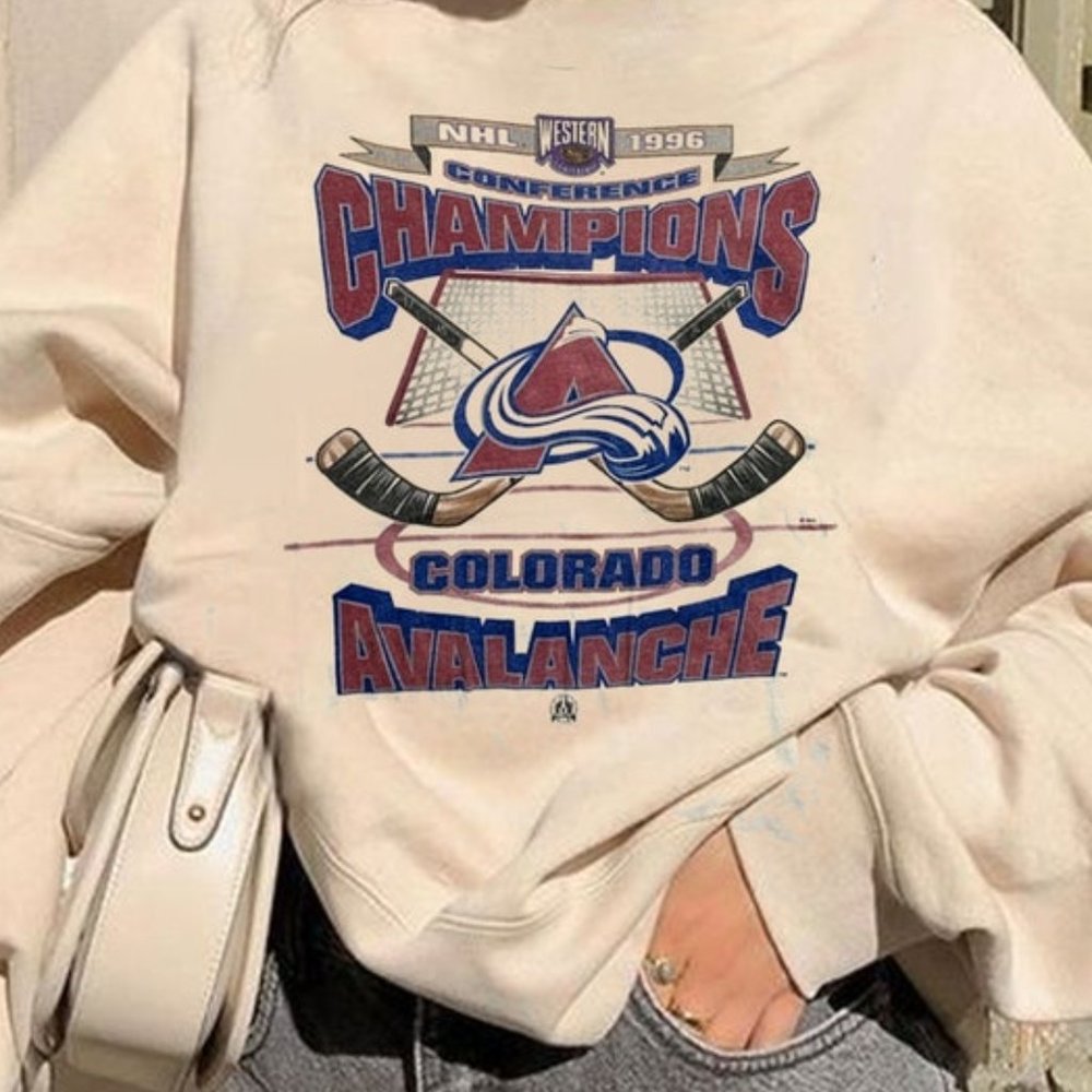 Vintage Colorado Avalanche Shirt, NHL 1996 Shirt, Colorado Avalanche Champions,